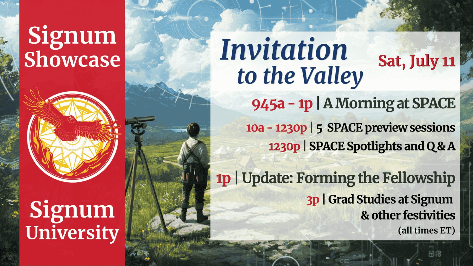 The text, Signum Summer Showcase Saturday, July 11, 2026